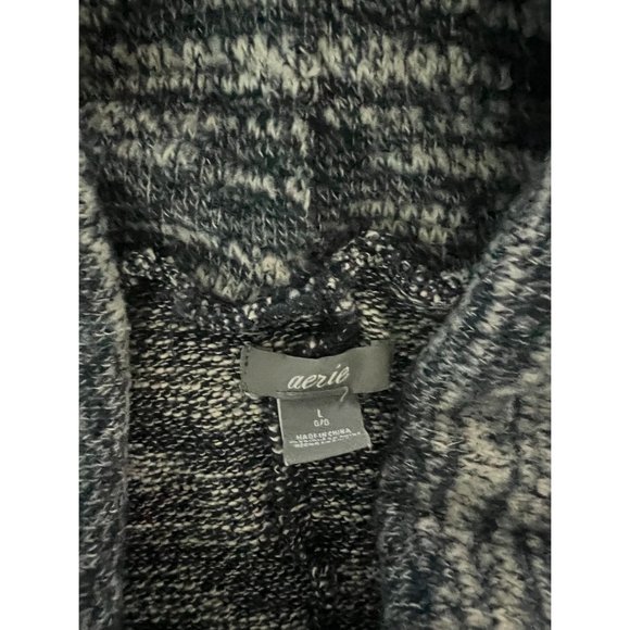 AERIE Gray Heathered Funnelneck Top Size Large - Picture 4 of 4